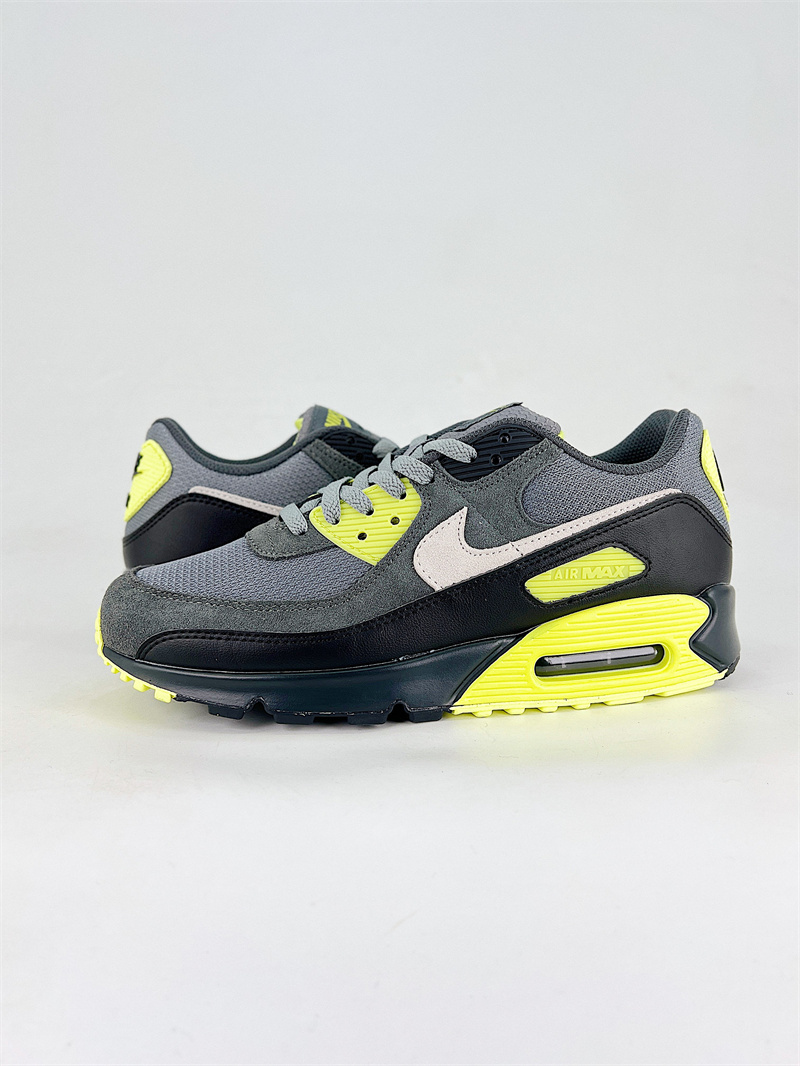 Men's Running weapon Air Max 90 GreyYellow Shoes 0111